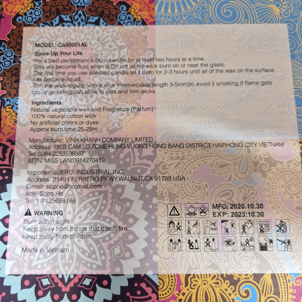 Colorful Patterned Gift Box with Ribbon - Picture 3 of 3
